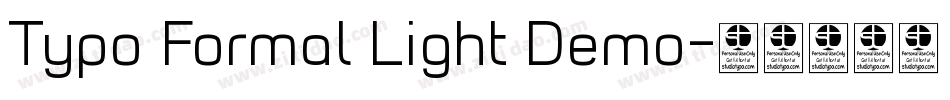 Typo Formal Light Demo字体转换
